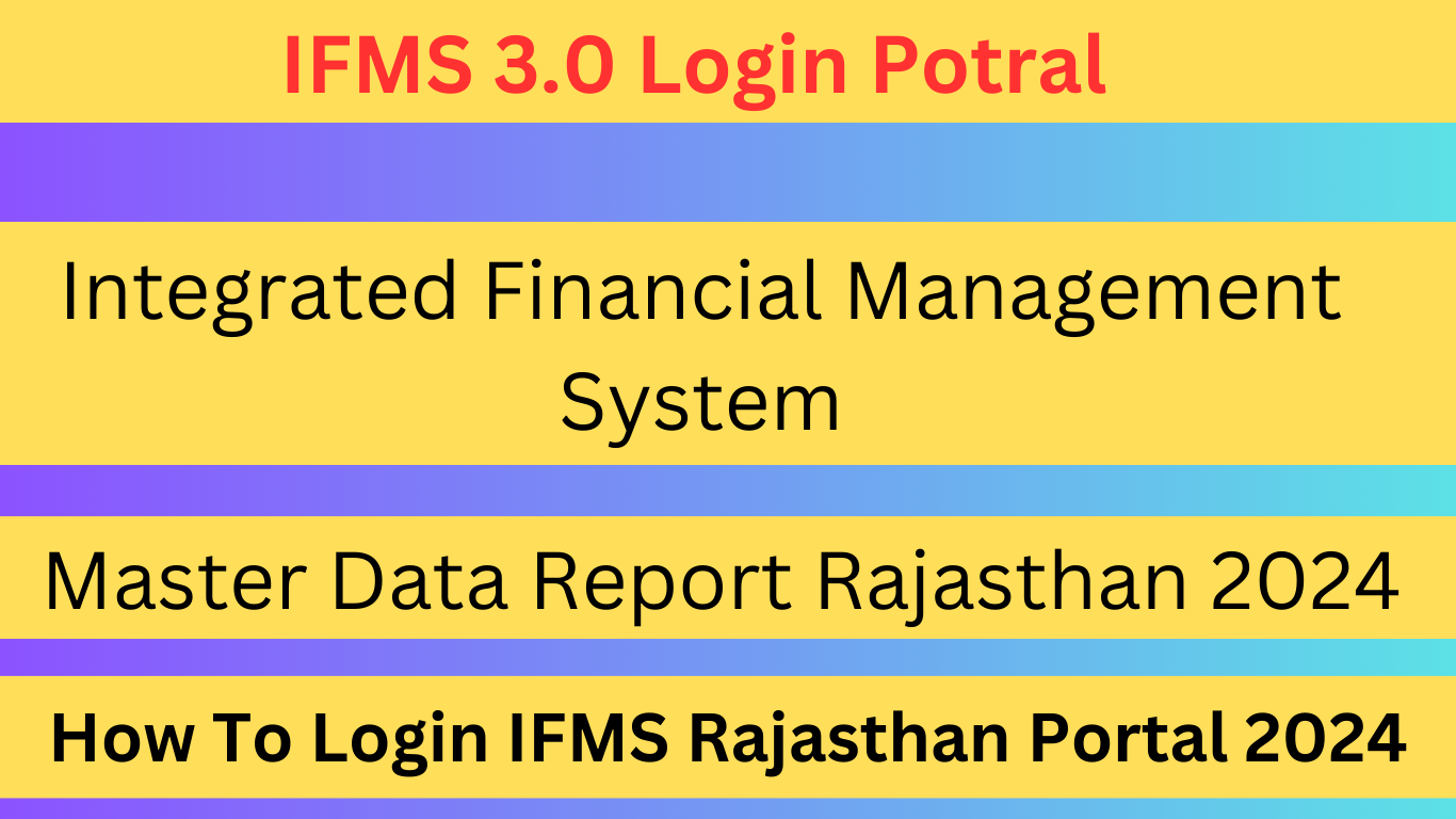 IFMS 3.0 Rajasthan login: