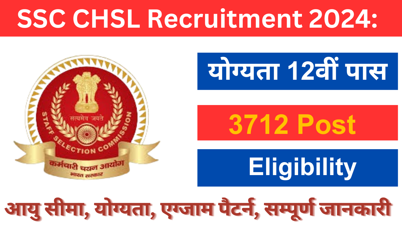 SSC CHSL 2024: एसएससी सीएचएसएल भर्ती 2024 SSC CHSL Recruitment 2024: